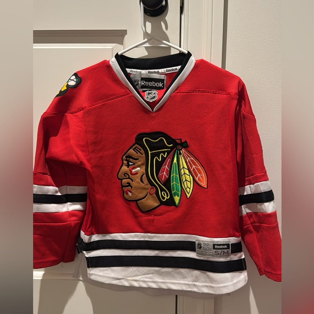 Reebok Red and Black Hockey Jersey
